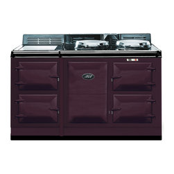 AGA Traditional Electric 4 Oven Cooker, Aubergine | A4O-E-MOD-AUB - Gas Ranges And Electric Ranges