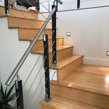 Residential bamboo stair case