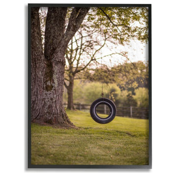 Tire Swing Country Farm Landscape Photograph, 24"x30"