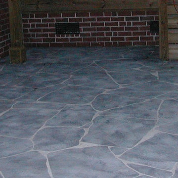 Engaved flagstone