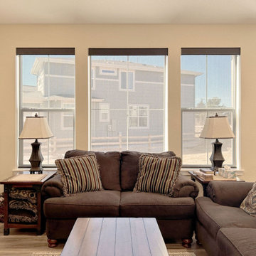 Skyline® Panel-Track Blinds + Designer Roller Shades
