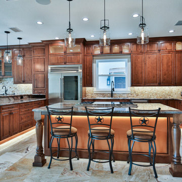 Kitchen Hickory Stained Cabinetry