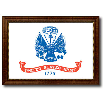 US Army 1775 Military Flag Canvas Print, 15"x21"