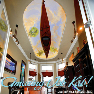An Inspired Ceiling - with its' own Kayak!