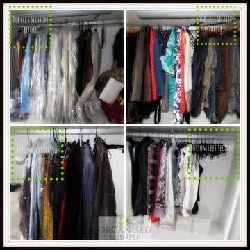 Under utilised fitted wardrobe - redesign & redistribution