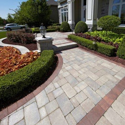 Brick Paver Front Entrance - Landscaping Stones And Pavers