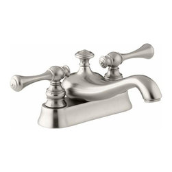 Kohler - Kohler Revival Centerset Bathroom Sink Faucet, Vibrant Brushed Nickel - Bathroom Sink Faucets
