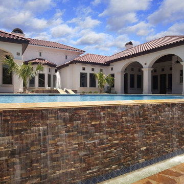 Negative Edge with Cultured Stone