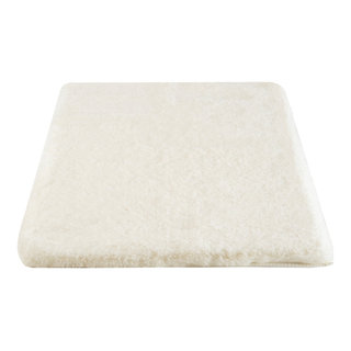Faux Fur Bath Mat - 21x34-Inch Machine Washable Nonslip Small Rug for  Bathroom, Hallway, or Kitchen - Modern Room Decor by Home-Complete (Mauve)  