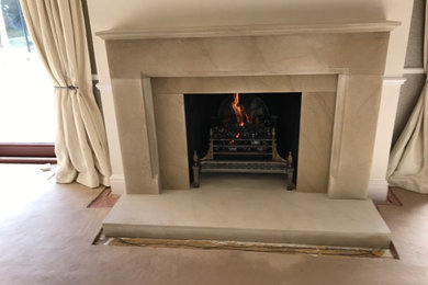 Natura Derby Fireplace in New Stone Limestone