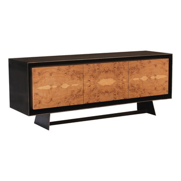Oak Burl Console