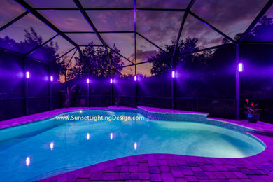 Tampa Elegant LED Lanai Lighting and Pool Cage Lights - The Sunset Sconce™