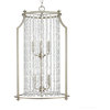 Luxury Traditional Chandelier, 17.875, Antique Silver Finish