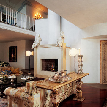 Soggiorno loft toscano