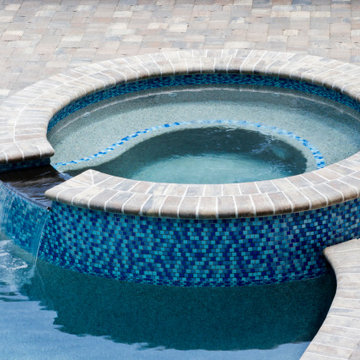 Tropical Pool and Spa with Waterfalls