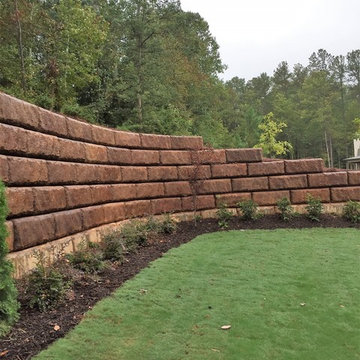 Big Block Retaining Wall w/LS Design/Install