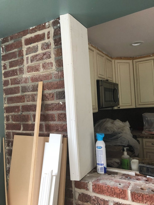 Help finishing exposed brick wall