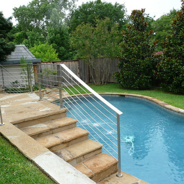 Stainless Steel Staircase to Pool