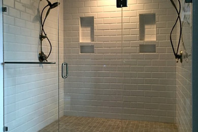Frameless 7 ' wide Shower Enclosure Hallsley Subdivision Richmond Va