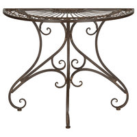 Safavieh Annalise Outdoor Accent Table, Rustic Brown