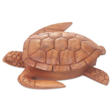 Sea Turtle Guardian Wood Box