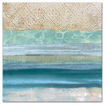 DDCG - "Underwater Sea Blue Abstract" Canvas Wall Art, 36"x36" - This 36x36 premium gallery wrapped canvas features a horizontal underwater sea blue abstract design. The wall art is printed on professional grade tightly woven canvas with a durable construction, finished backing, and is built ready to hang. The result is a remarkable piece of wall art that is worthy of hanging inside your home or office.