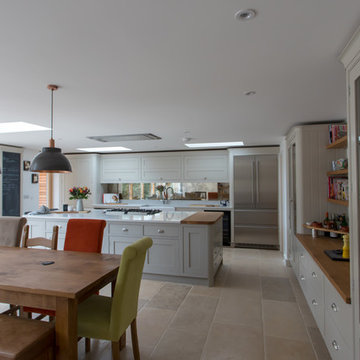 Montpellier limestone for family kitchen/diner