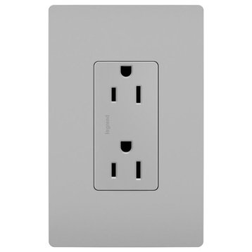 Legrand Radiant 125V Duplex Outlet 885GRY, Gray