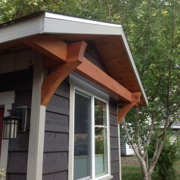 Cedar Siding and Gable End and Bracing