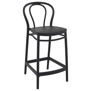 Victor Counter Stool Black, Set of 2