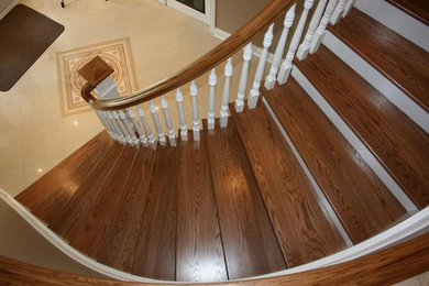 Inspiration for a timeless staircase remodel in Toronto