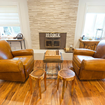 Walnut Creek General Remodeling - Kitchen - living fireplace