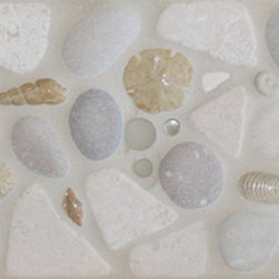 "Ocean Medley - Neutrals" 6" Border - Accent Trim And Border Tile