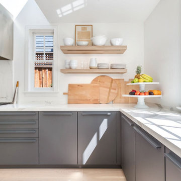 Contemporary Kitchen in a Traditional Cape Cod Style Home