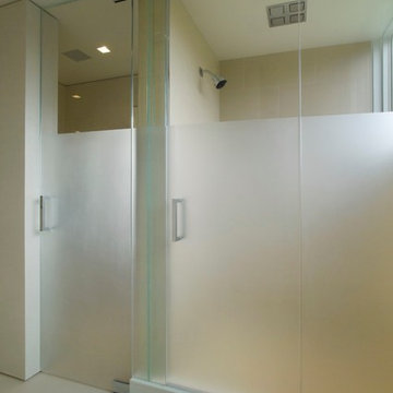 Shower Enclosures - Frosted, Sandblasted Patterned