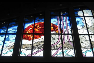 Religious Stained glass - Chapel at Buckley Air Force Base