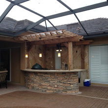 outdoor kitchen