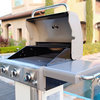 Kenmore 3 Burner Gas Grill with Side Shelves, Pearl