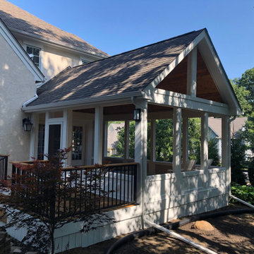 Cedar Porch and Deck Combination in Powell, OH