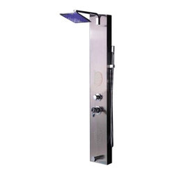Brio LED Shower Panel Nickel Brushed Finish - Shower Panels And Columns