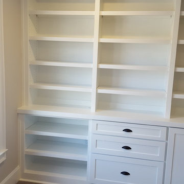 Office Wall Built-in with Drawers Bases