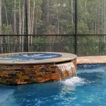 Durbin Crossing Freeform Pool with Spa