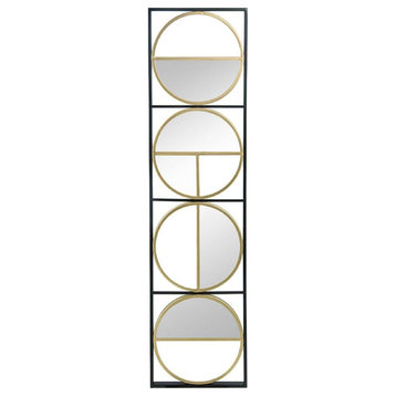 Catherine Wall Mirror, Black and Gold