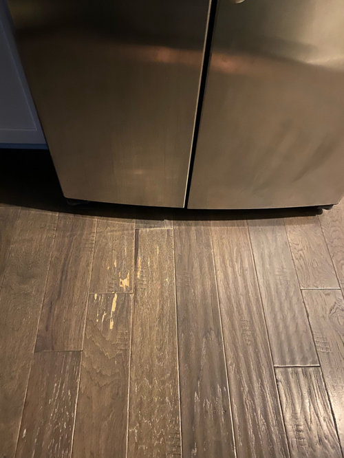 peeling engineered hardwood