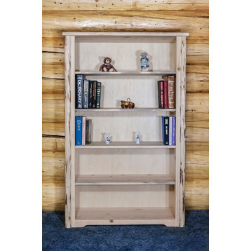 Montana Collection Bookcase, Clear Lacquer Finish