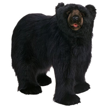 Life-Size Black Bear Walking Stuffed Animal