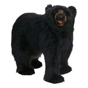 Life-Size Black Bear Walking Stuffed Animal