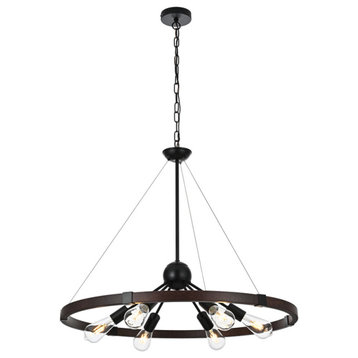 32 inch Pendant Light in Weathered Black
