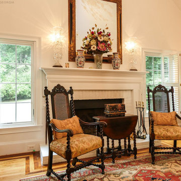New White Windows in Elegant Living Room - Renewal by Andersen Georgia