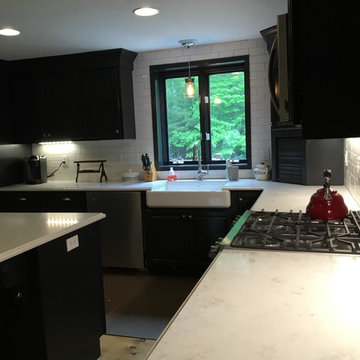 Hanson Black Cabinet Refinishing
